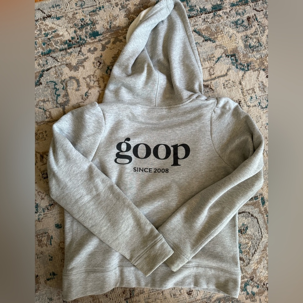 gray goop full zip sweatshirt
